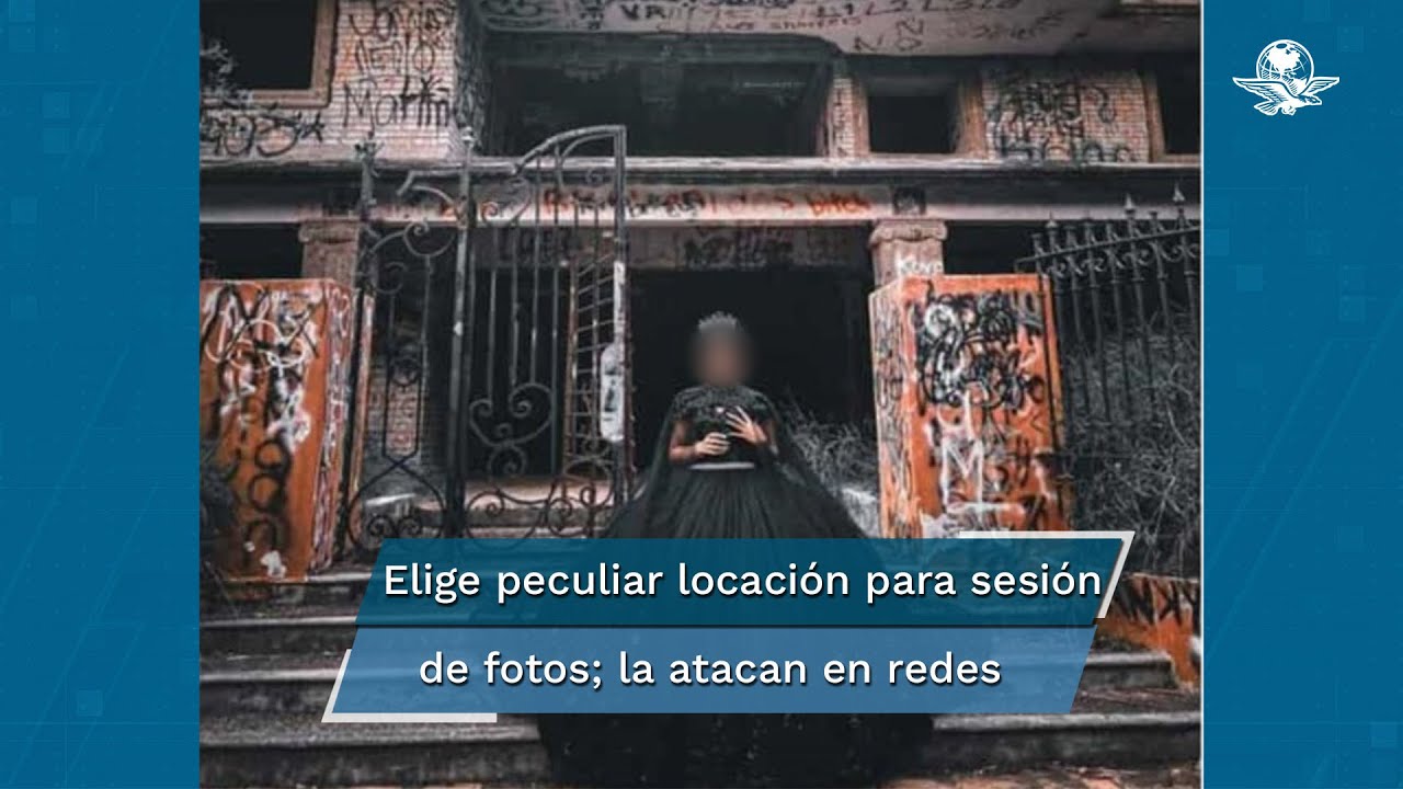 Quinceañera festeja sus XV con vestido negro y en casa de los  narcosatánicos - YouTube