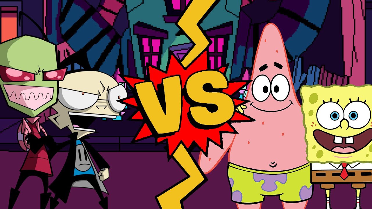 M.U.G.E.N. Battles Zim/Dib vs Patrick/SpongeBob Invader Zim vs SpongeBob SquarePants YouTube