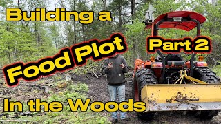 Kubota L02 Series Making a Food Plot in the Woods