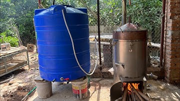 Trọn bộ Nồi Hơi Nấu Rượu đa năng đun bằng Củi siêu nhanh lắp đặt tại TP Hòa Bình