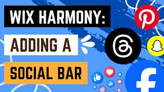 Wix Harmony: Adding and Setting Up a Social Bar