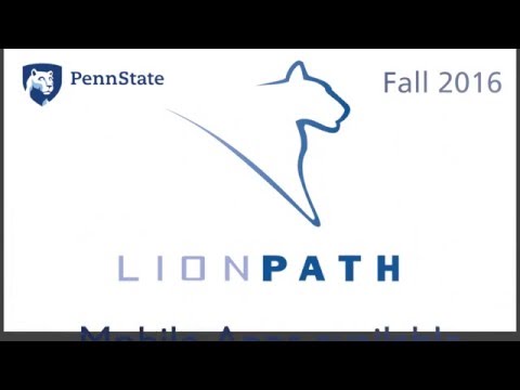 PSU LionPath Announcement