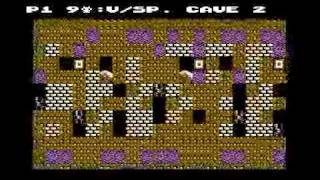 The Lost Caves 4 (C64) Walkthrough by Moon - Caves U-V (Teil 7/7) (Boulder Dash)
