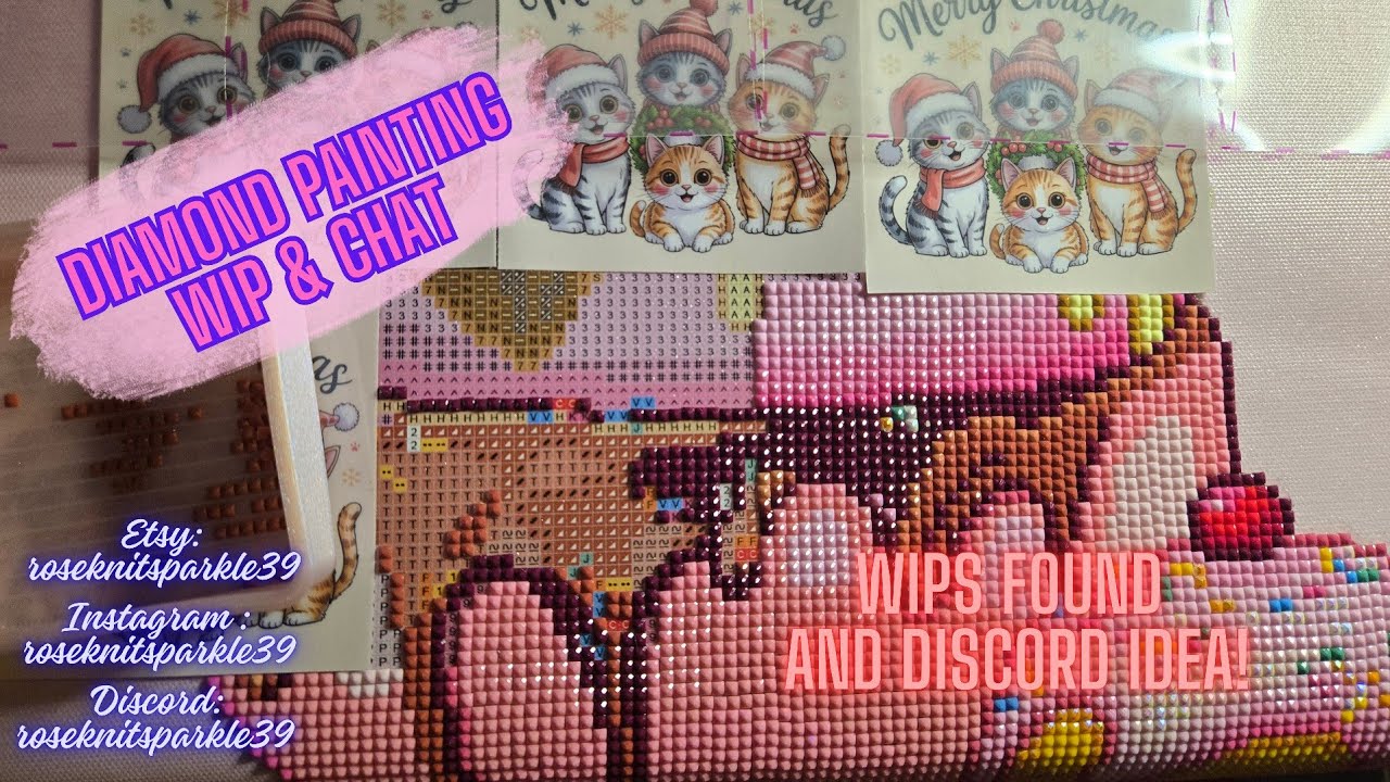 Эпизод 538: Алмазная живопись: процесс работы и обсуждение - Найден старый незавершенный проект! ...