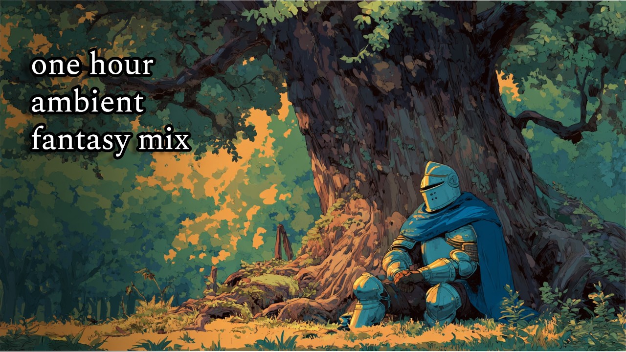 A Knight Rests at Fernhollow | One Hour Music Mix for Weary Minds & Deep Focus | Ambient Fantasy