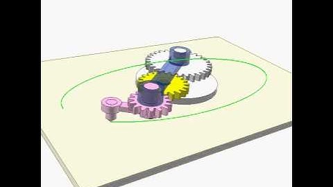 Drawing ellipse mechanism 8