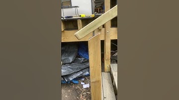 Making handrail for steps - hidden dowel (Part 42 - decking construction)