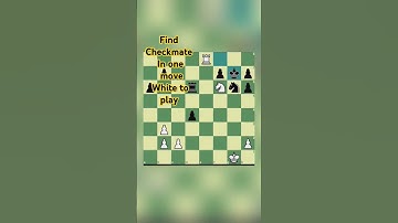 Find Checkmate in 1move #chess Puzzle
