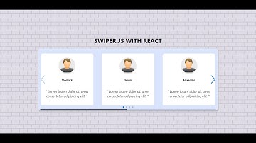 Swiperjs with React | Modern Touch Slider