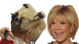 How To Cut Your Own Hair Into Cascade Haircut | Women's Haircut In Layers Eva Lorman