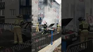 Пожар в Тарко Сале. Сгорел ВАЗ-21099