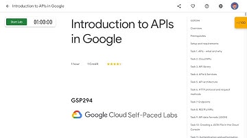 Introduction to APIs in Google GSP294