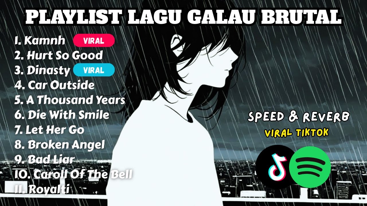 Playlist Galau BRUTAL Viral Tiktok 2025 || Speed Up + Reverb Version 🎵