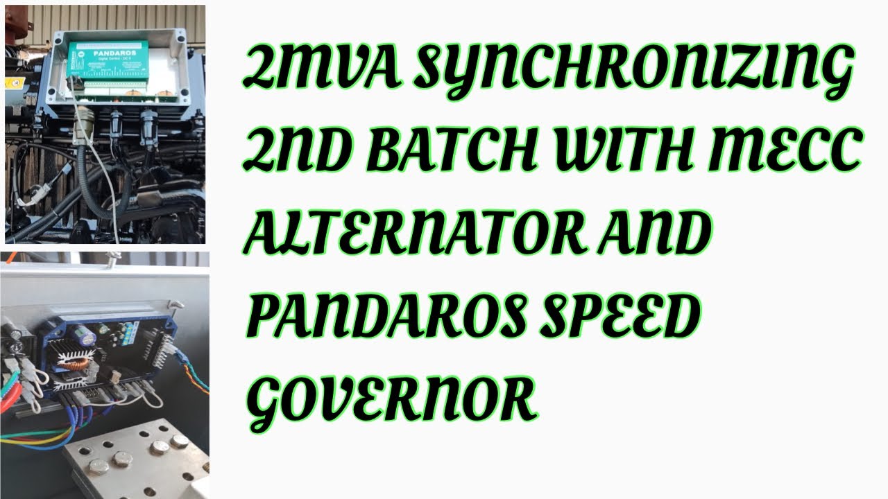 2MVA SYNCHRONIZING MECC ALTERNATOR - YouTube