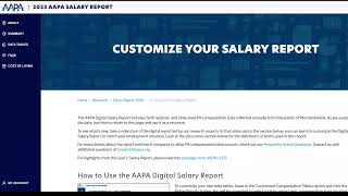 2023 AAPA Digital Salary Report Tutorial
