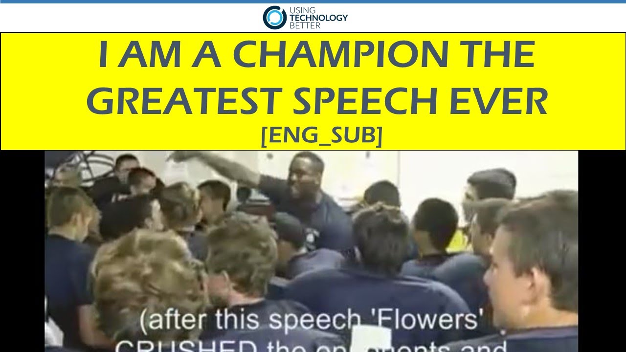 I am a champion - the greatest speech ever [ENG_SUB] - YouTube