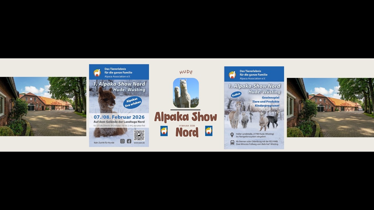 Alpaca Show Nord in Hude/Wüsting 2026 - Sonntag