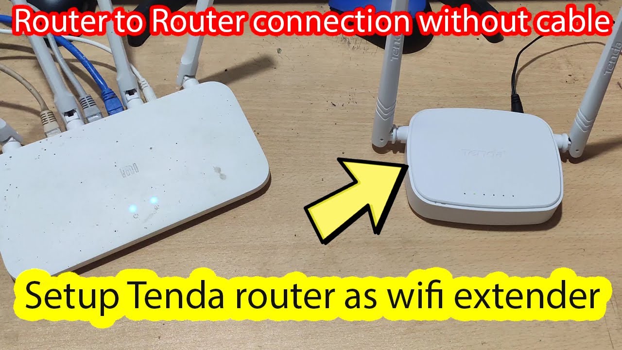 How to setup tenda wifi router as repeater / WiFi extender - YouTube