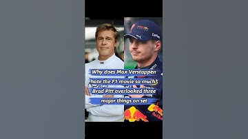 Why does Max Verstappen hate the F1 movie so muchBrad Pitt overlooked three major things on set