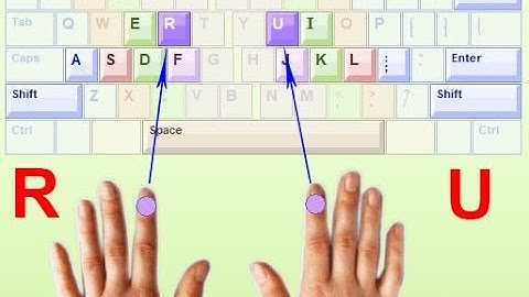 How to type with 10 fingers on your computer keyboard | Lesson 3 | Keys R and U | Paragraph drill