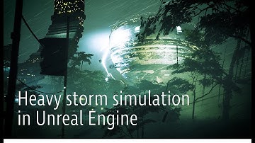 Weather simulation in Unreal Engine 4.
