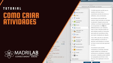 Como criar atividades na plataforma Moodle