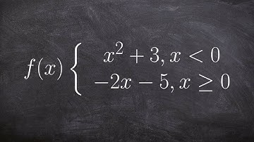 How to evaluate for three different values of a piecewise function