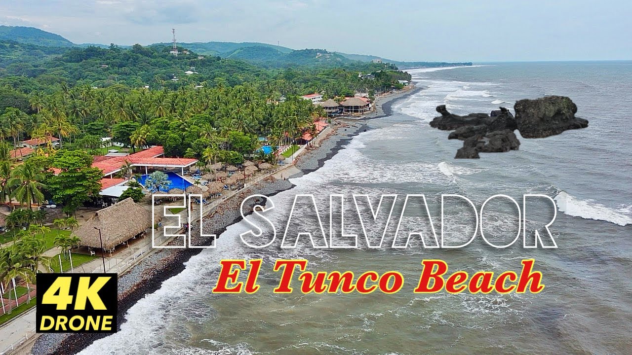 The Best Beach in El Salvador 2023 4K Drone - YouTube