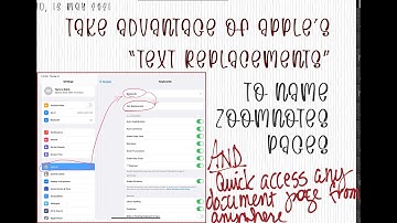 Using ZoomNotes- Take Advantage Of Apple’s “Text Replacement“