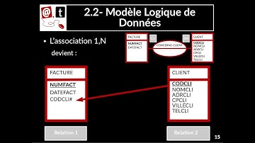 Tuto vidéo : Modèle Logique des Données