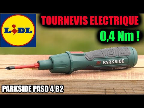 LIDL tournevis électrique sans fil 4V PARKSIDE PASD 4 B2 0,4 Nm type Bosch Professional GO 2.0