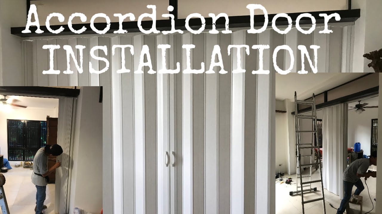 Plain White Ash Accordion Door Installation[05/27/2023] - YouTube
