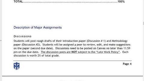 Research Methods Syllabus Video Fall 2020
