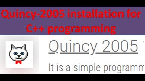 quincy 2005 application insatallation