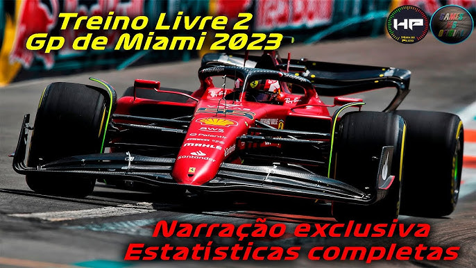 F1 2023 - GP DE MIAMI - ALTERAÇÃO NOS HORÁRIOS DO TREINO LIVRE