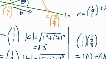 How to find the shortest distance between points on lines - Vectors in 3D