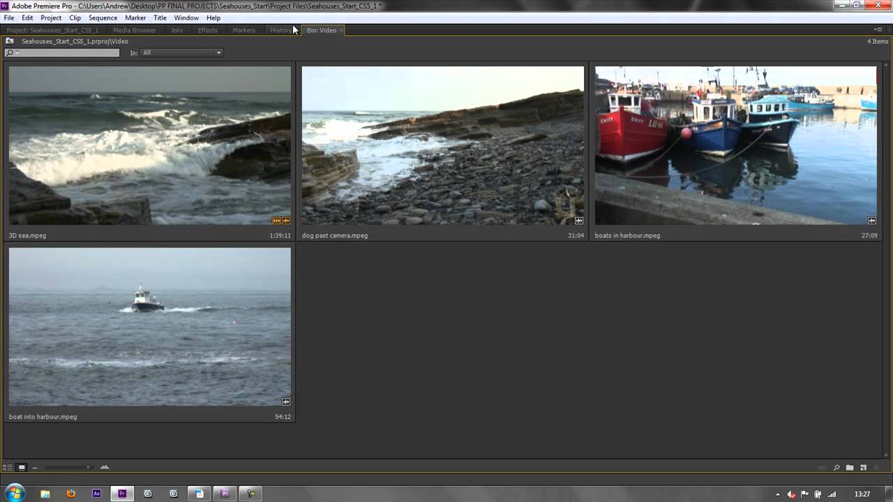 Premiere Pro Basics CS6 &amp; above: 7 Matched Sequences &amp; Bins