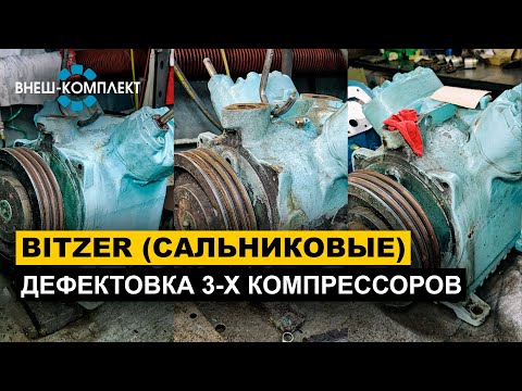 Bitzer (сальниковые) | Дефектовка 3-х компрессоров