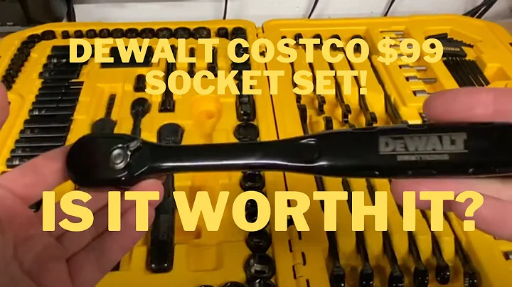 Dewalt  $99 184 piece Socket Set Review Costco dwmt45184