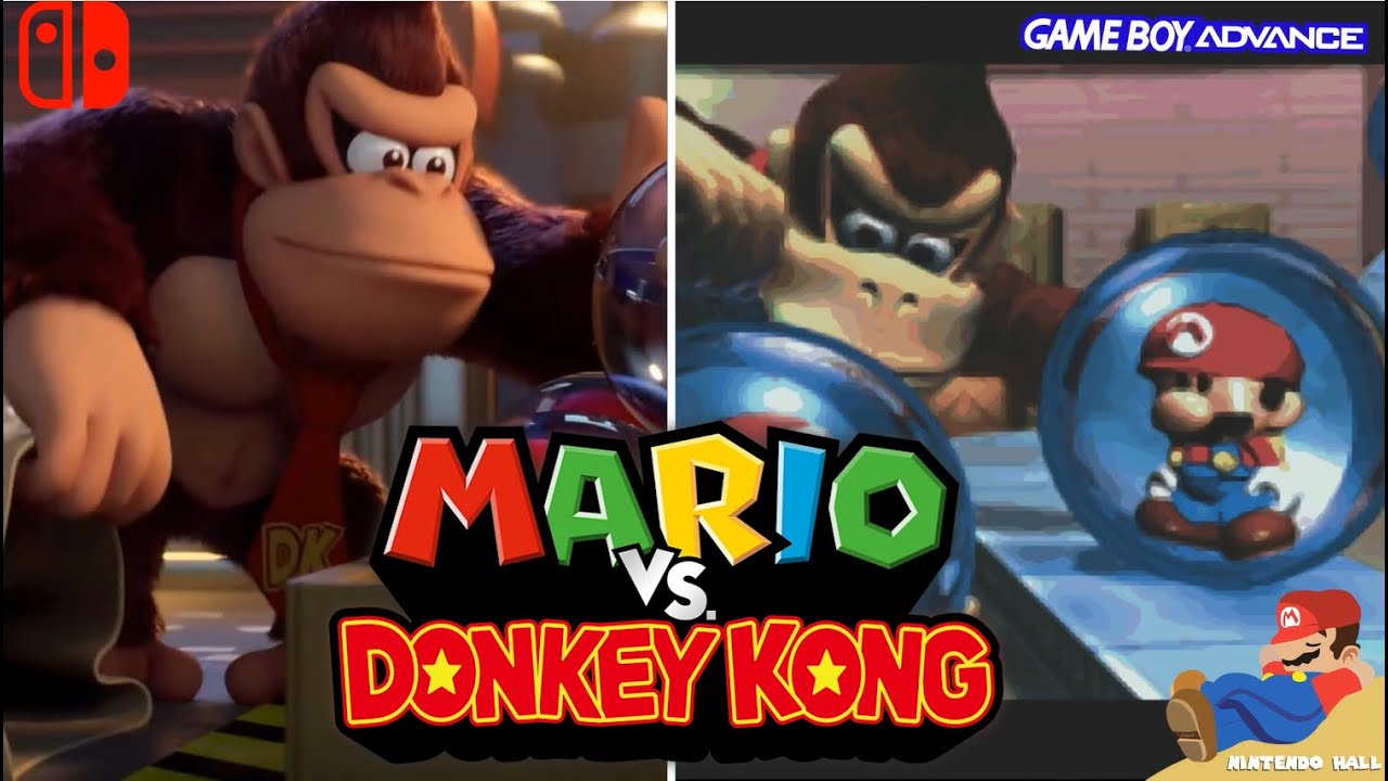 Mario vs. Donkey Kong Graphics Comparison (Switch vs. GBA) 