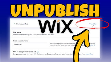 How To Unpublish WIX Website | How To Take Off WIX Website From The Internet ✔️