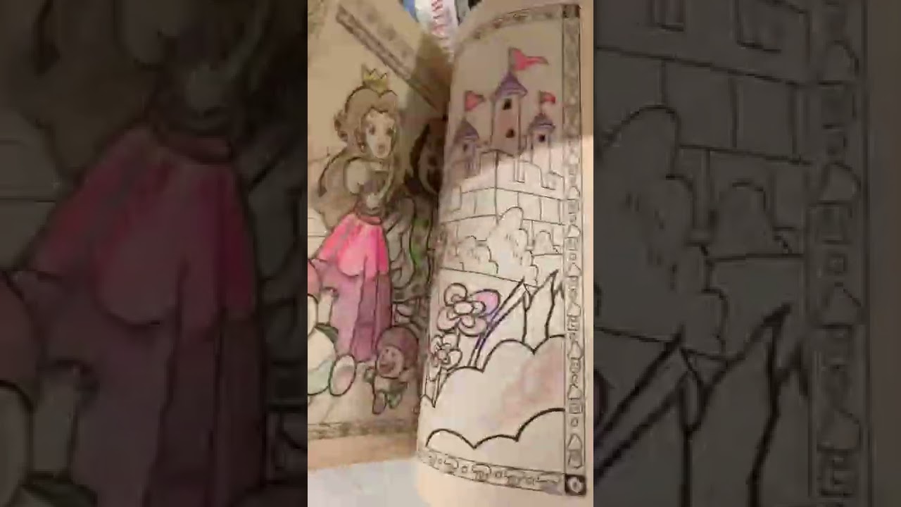 Nintendo Super Mario Bros coloring book from 1989