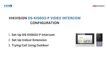 HOW TO SETUP HIKVISION DS-KIS603-P VIDEO INTERCOM 2024 ?