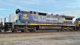 Chasing MEC C40-8 7594 on CSX M409