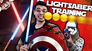 BALLS to the FACE! (LIGHTSABER TRAINING)