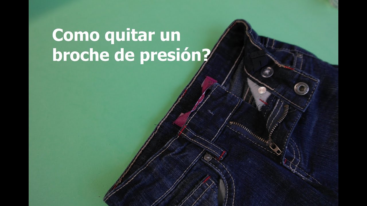 Como quitar broche de presion - YouTube
