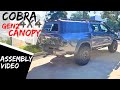 How to assemble  the gen 2 cobra 4x4 canopy for hilux ranger triton navara dmax bt50 installation