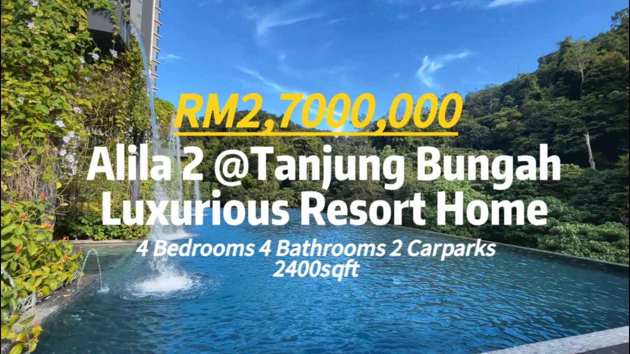 Alila 2 @ Tanjung Bungah Spacious 2400 SQFT 4 Bedrooms 4 Bathrooms 2 CPs, High Floor Sea View Unit