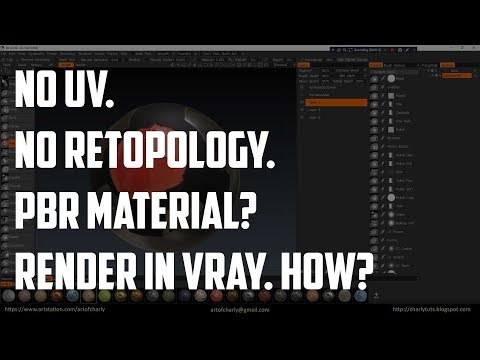 Покраска модели в 3D-Coat. Рендер без UV и retopology в V-Ray. Polybrush workflow