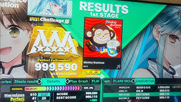 (DDR World) 16 PFC#150 Monkey Business (CSP-16) 999,590!!!